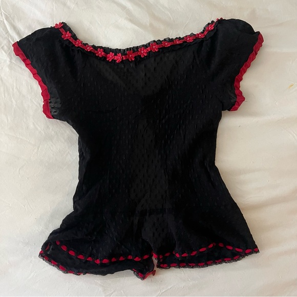Vintage Betsey Johnson Milkmaid Top - Picture 5 of 5